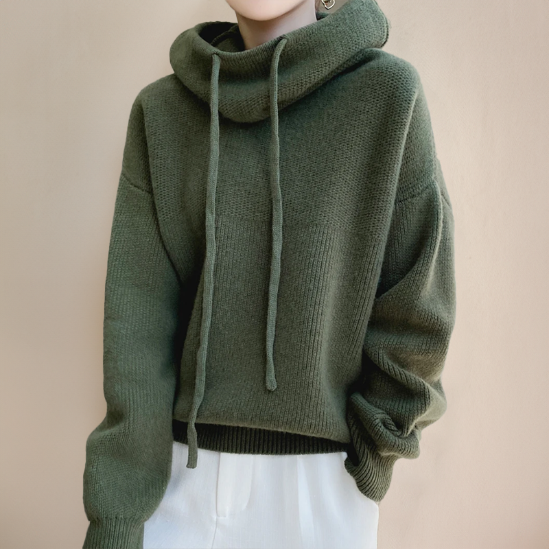 SENIDA | COZY KNITTED HOODIE