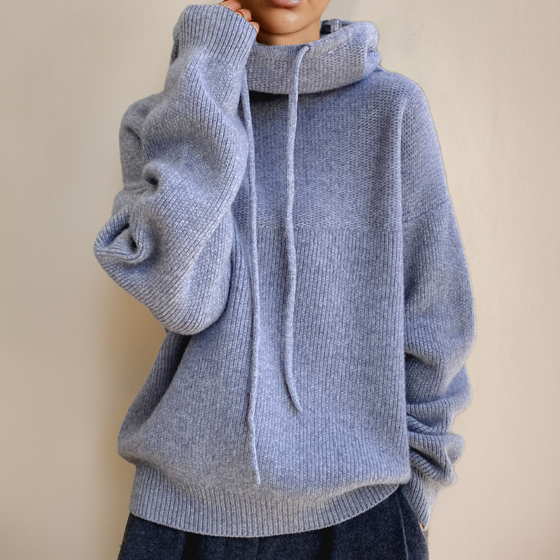 SENIDA | COZY KNITTED HOODIE