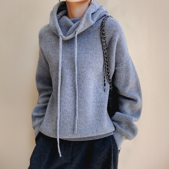 SENIDA | COZY KNITTED HOODIE